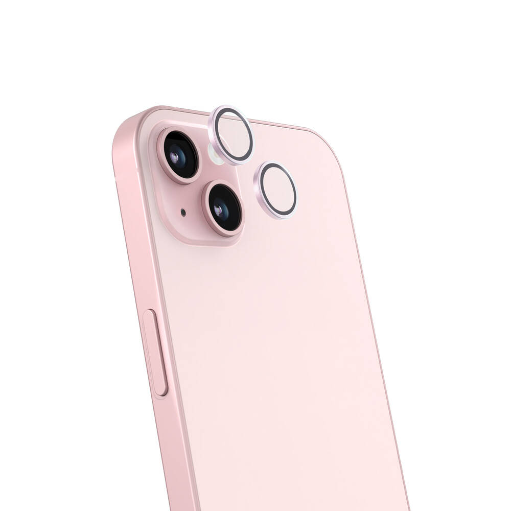 JCPal Preserver Camera Lens Protection - iPhone  15 / 15 Plus (Pink)