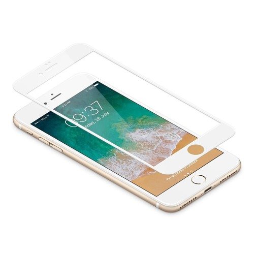 JCPAL Preserver Glass Screen Protector for iPhone 8 / 7 (white frame)