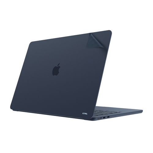 JCPal MacGuard Two-in-One Skin Set (Midnight, Top skin+Back skin) for MacBook Air15"(M2,2023)