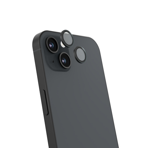JCPal Preserver Camera Lens Protection - iPhone  15 / 15 Plus (Black)