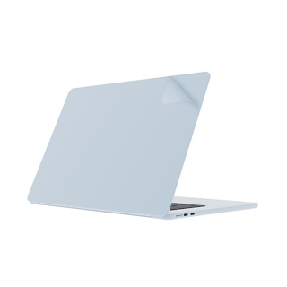 JCPal MacGuard Two-in-One Skin Set (Sky Blue, Top skin+Back skin) for MacBook Air15"（M2,2022）