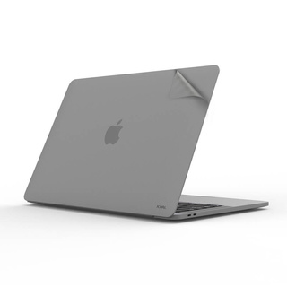 JCPal MacGuard Two-in-One Skin Set (Space Gray, Top skin+Back skin) for MacBook Air15"(M2,2023)